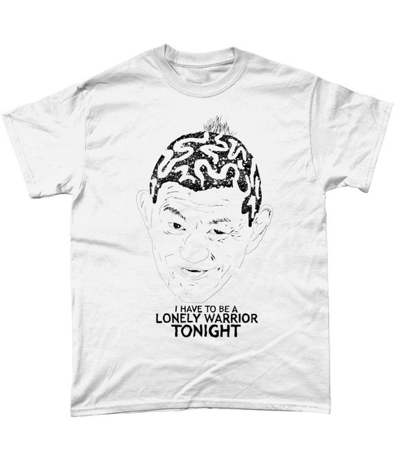 Minoru Suzuki, Lonely Warrior - White Tee - NJPW Wrestling T