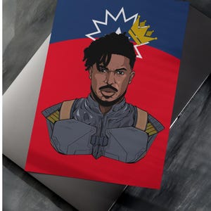 Killmonger Art Poster | Marvel Fan | Wall Art