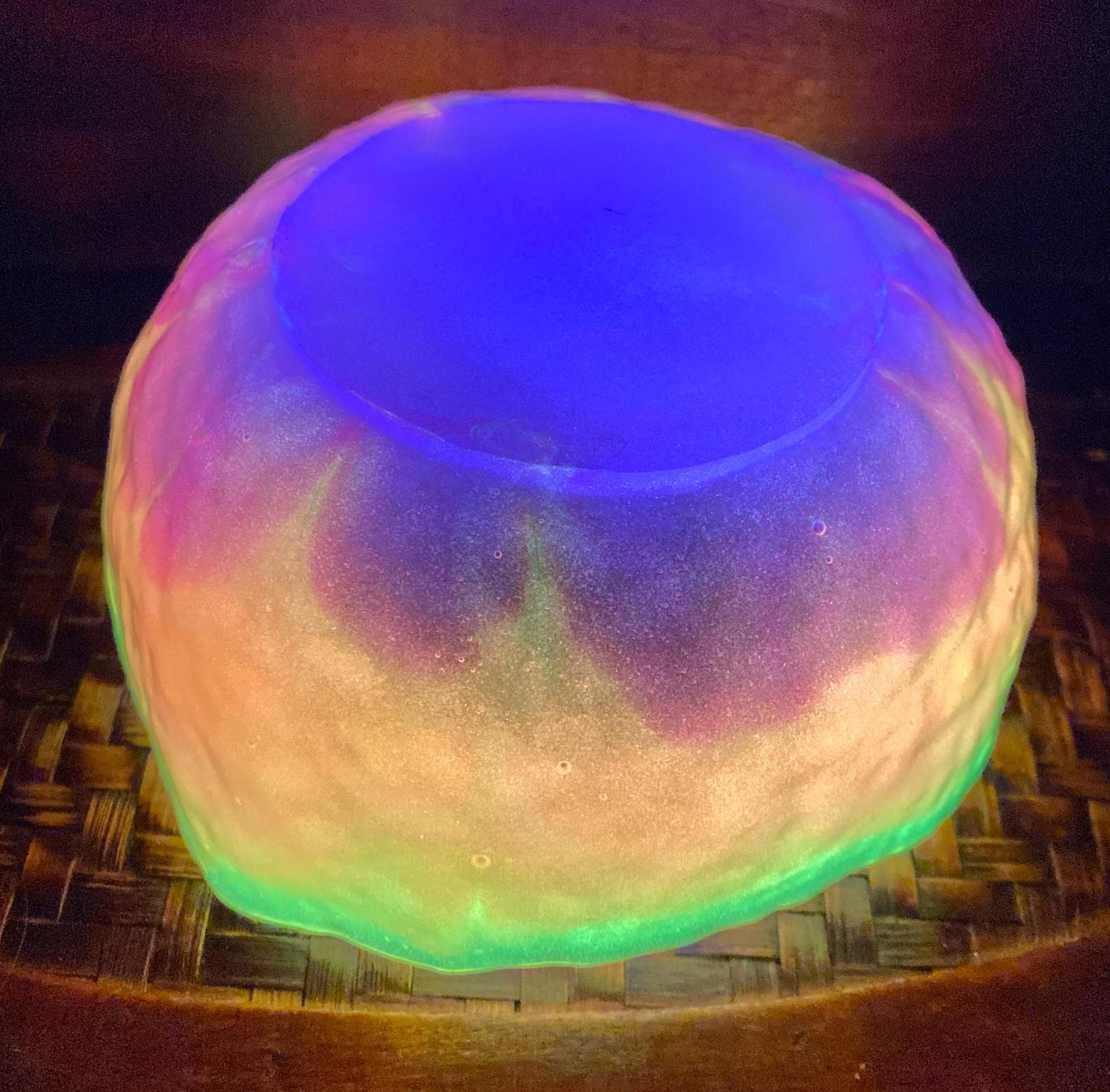 Glow in the Dark Storage Bowl, Neon UV Reactive Glow Art, Valentine's ...