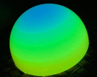 Glow in the Dark Rainbow Paperweight Gift Idea Neon Party Decoration UV Reactive Gift Idea Pride Table Decoration