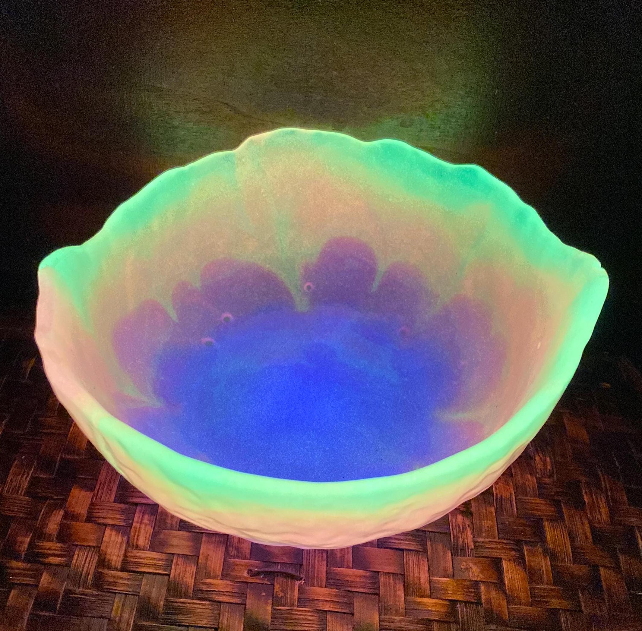 Glow in the Dark Storage Bowl, Neon UV Reactive Glow Art, Valentine's ...