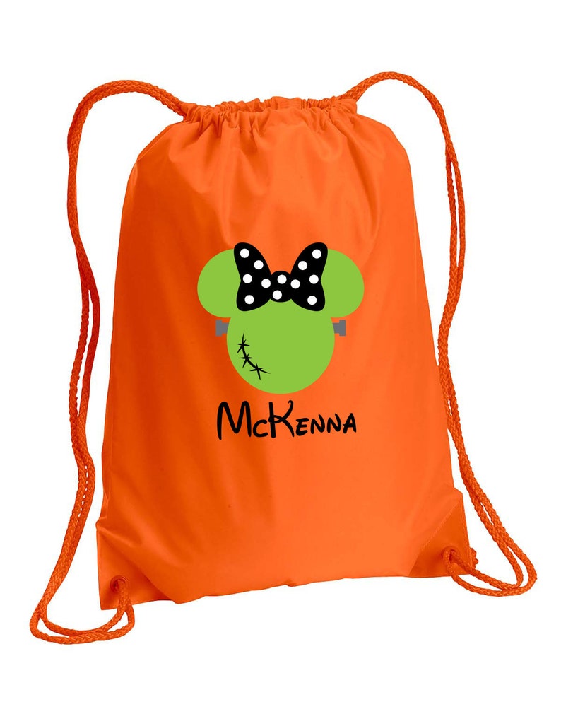 Pesonalized Halloween BagTrick or Treat Bag,Mickey sinch bag,Halloween Drawstring bag,Trick or treat tote,Halloween bag,Mickey