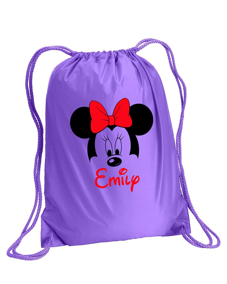 minnie mouse drawstring backpack