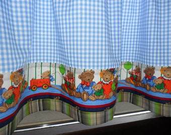 Children's drapes bear, teddy bear, 134 x 55 cm