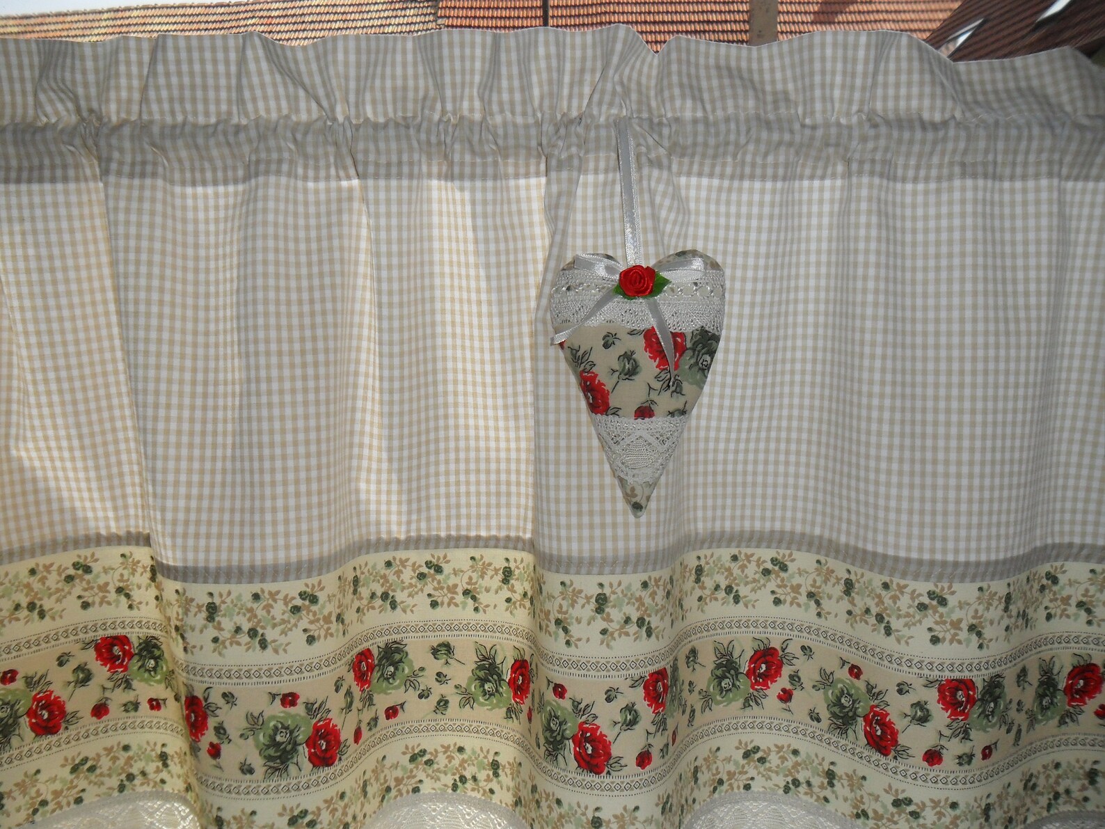 ROSEN Bordüre Landhausgardine