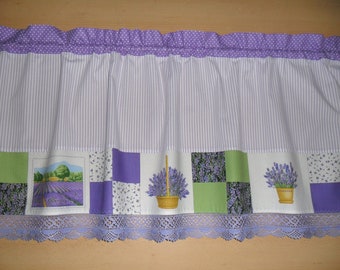 Bistrogardine country house curtain LAVENDEL , shabby style