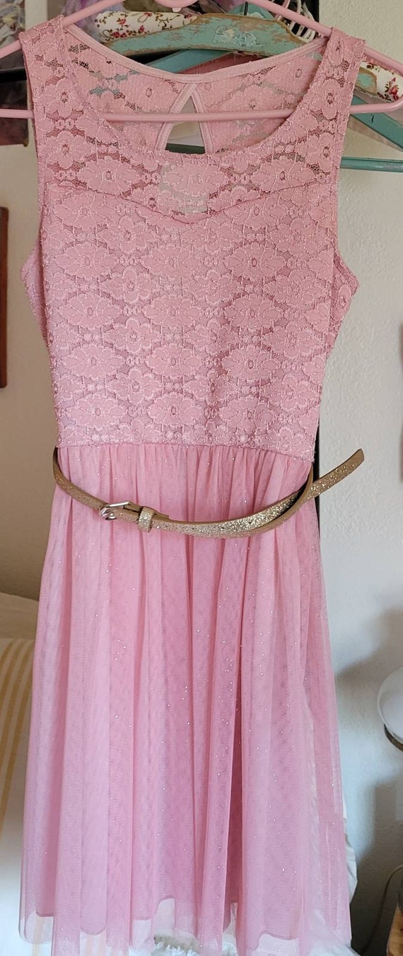 Vintage Deb sparkling pink princess, fairy dress - image 3