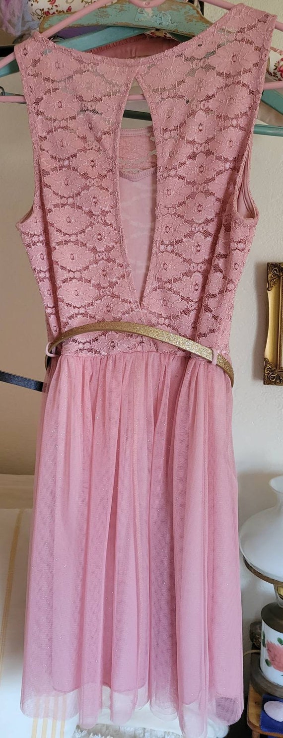 Vintage Deb sparkling pink princess, fairy dress - image 8