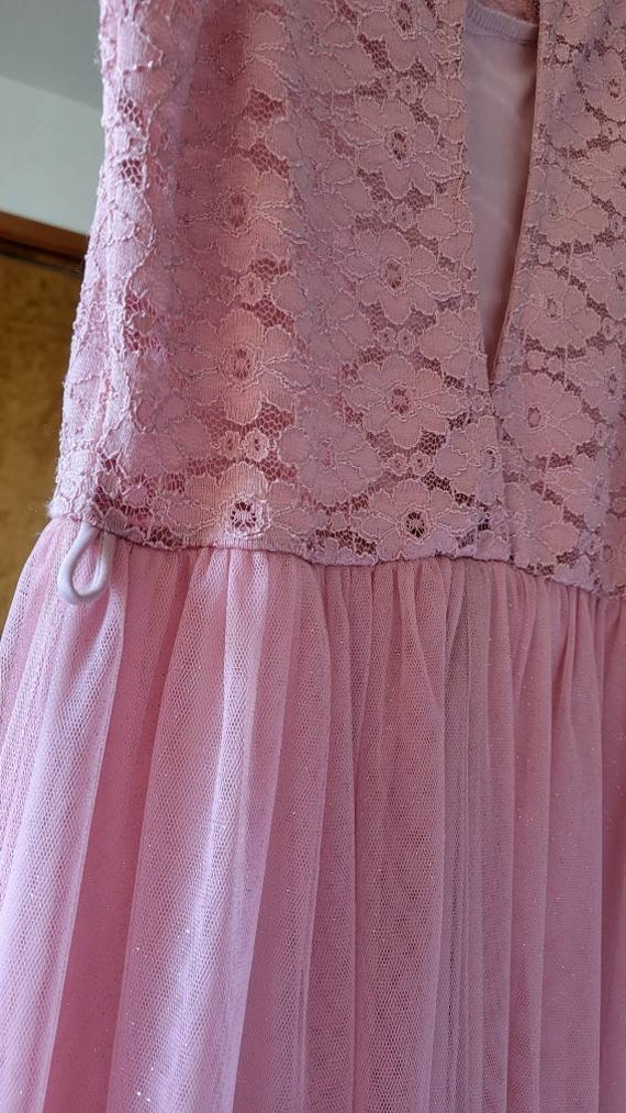 Vintage Deb sparkling pink princess, fairy dress - image 7