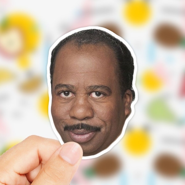 Stanley Hudson Sticker - TV Show - Stanley Hudson Decal - The Office TV Show - Office Stanley - Tumblr Stickers - The Office - Popular Decal