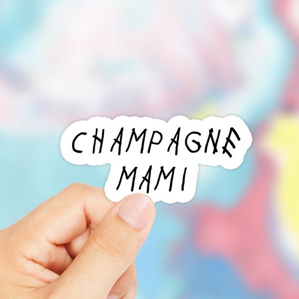 Champagne Mami Autocollant