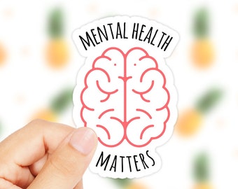 Mental Health Matters - Mental Health Sticker - Mental Health Awareness - Laptop Stickers - Laptop Decal - Health Sticker - Mental Health