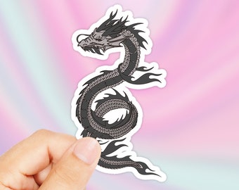 ドラゴン ステッカー - ドラゴン ラップトップ ステッカー - ドラゴン デカール - ドラゴン iPad デカール - かわいいドラゴン - 人気のステッカー - Tumblr ステッカー