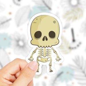 Halloween Sticker - Skeleton Stickers - Halloween Decals - Laptop Stickers - Funny Stickers - Popular Sticker - Spooky Sticker - Halloween