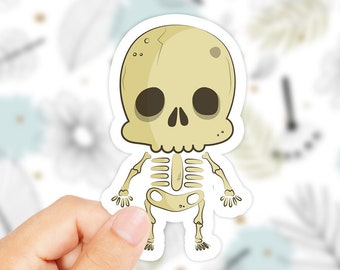 Halloween Sticker - Skeleton Stickers - Halloween Stickers - Laptop Stickers - Grappige Stickers - Populaire Sticker - Spooky Sticker - Halloween