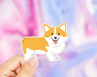 Corgi Sticker - Cute Corgi Sticker - Animal Sticker - Animal Lover Gift - Corgi - Laptop Sticker - iPhone Decal - Dog Sticker - Dog Mom