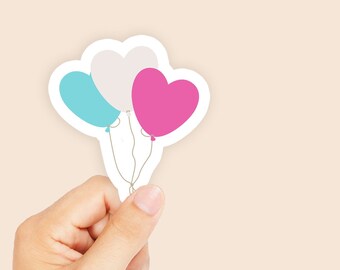 Autocollant Heart Balloons