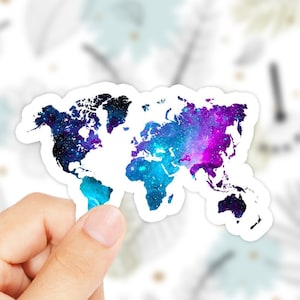 World Map Sticker