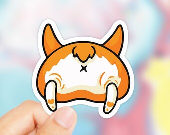 Cute Corgi Sticker - Corgi Sticker - Dog Sticker - Best Friend Gift - Laptop Decals - Animal Stickers - Phone Sticker - Animal Decal