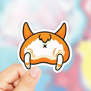 Cute Corgi Sticker - Corgi Sticker - Dog Sticker - Best Friend Gift - Laptop Decals - Animal Stickers - Phone Sticker - Animal Decal