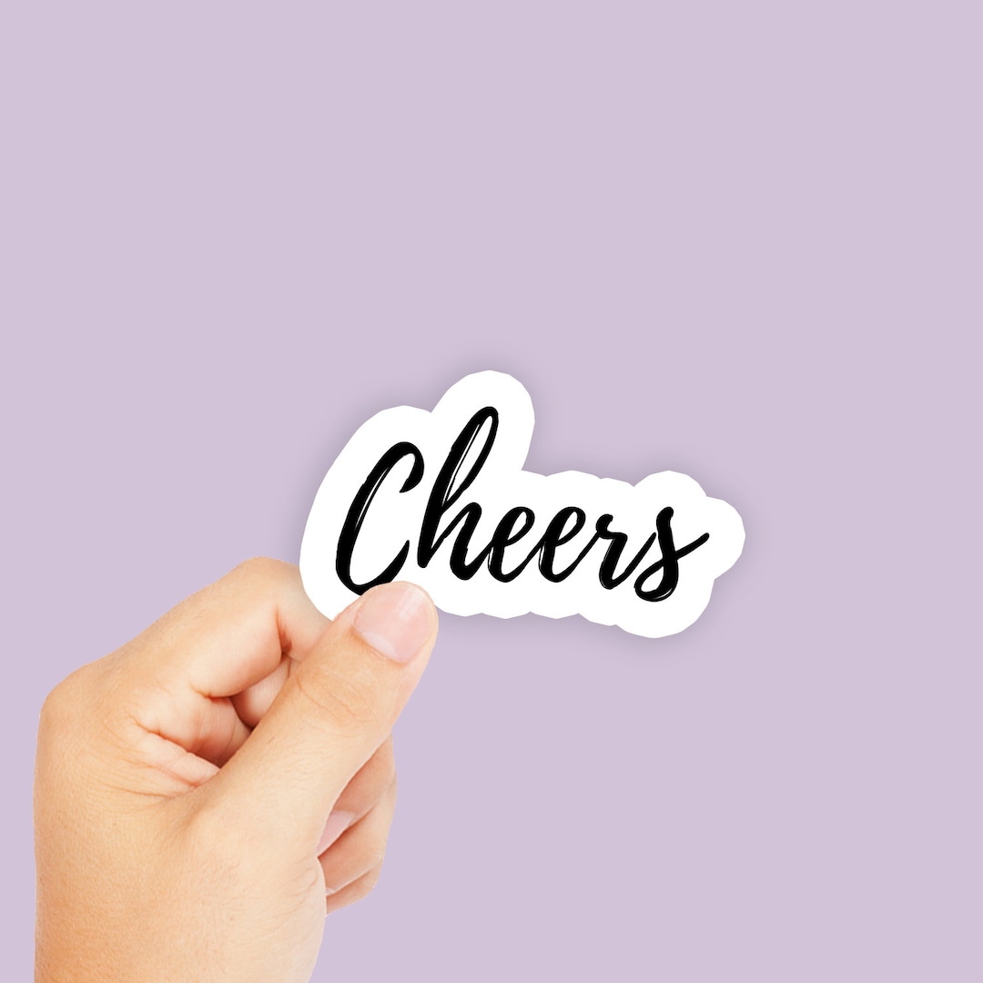 Cheers Sticker - Etsy