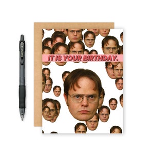 Alles Gute zum Geburtstag Karte - Dwight Karte - beste Freund Karte - das Büro - Geburtstagskarte - Dwight Schrute - lustige Grußkarte - das Büro-Karte