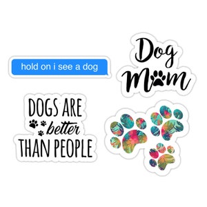 Dog Lover Sticker Pack - Dog Stickers - Dog Mom - Laptop Stickers - Puppy Stickers - Cute Stickers - Sticker Pack - Dog Sticker 4 Pack