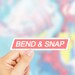 Bend And Snap Sticker, Bend And Snap Decal, Legally Blonde Sticker, Elle Woods, Notebook Stickers, Popular Friends Stickers, Tumblr 