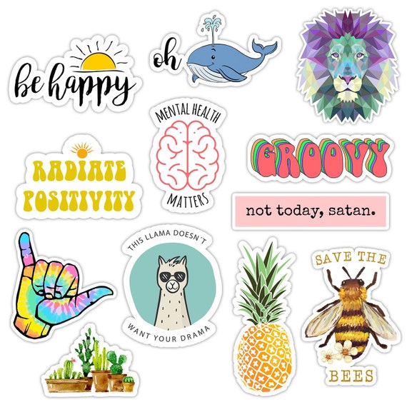 Ultimate Best Seller Sticker Pack Radiate Positivity Sticker Funny Stickers  Valentines Day Be Happy Shakka Hand Sticker 25% OFF 