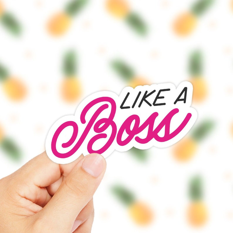 Like A Boss Sticker - Girl Boss Sticker - Girl Power Sticker - Popular ...
