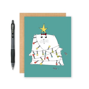Christmas Card - Funny Card - Cat Greeting Card - Christmas Greeting Card - Bestfriend Card - Holiday Card - Cute Card - Animal Lover Gift