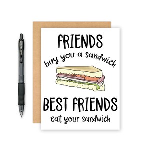 Grappige wenskaart - Bestfriend Card - vriend kaart - Bestie Card - Bedankkaart - vriendschap verjaardagskaart - Happy Birthday beste vriend