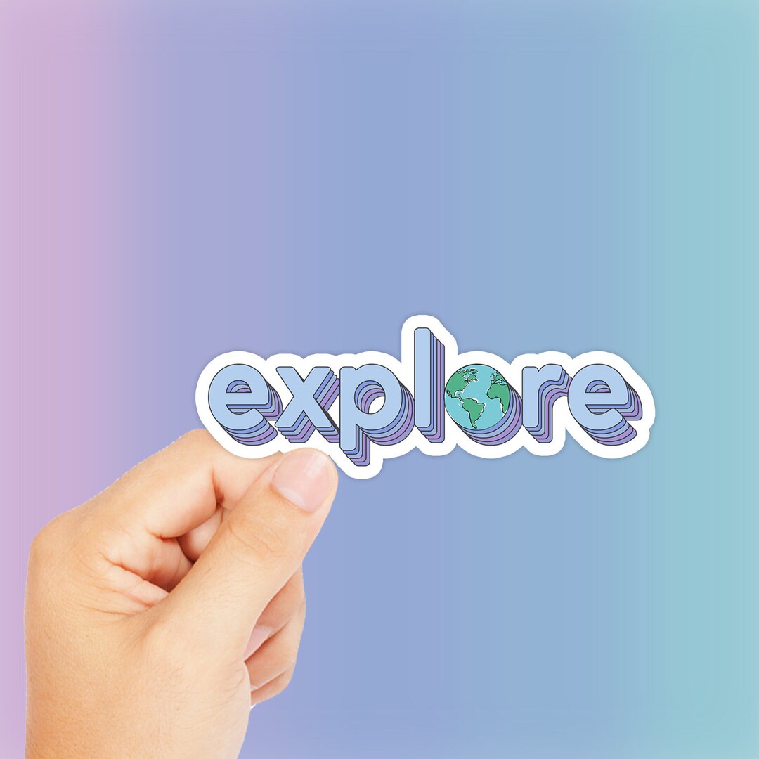 Explorer Icon Sticker Explore Sticker - Etsy