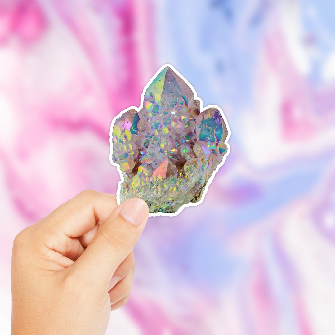 Crystal Light Sticker Crystal Sticker - Space Crystal Stickers - Laptop Sticker - Popular ...