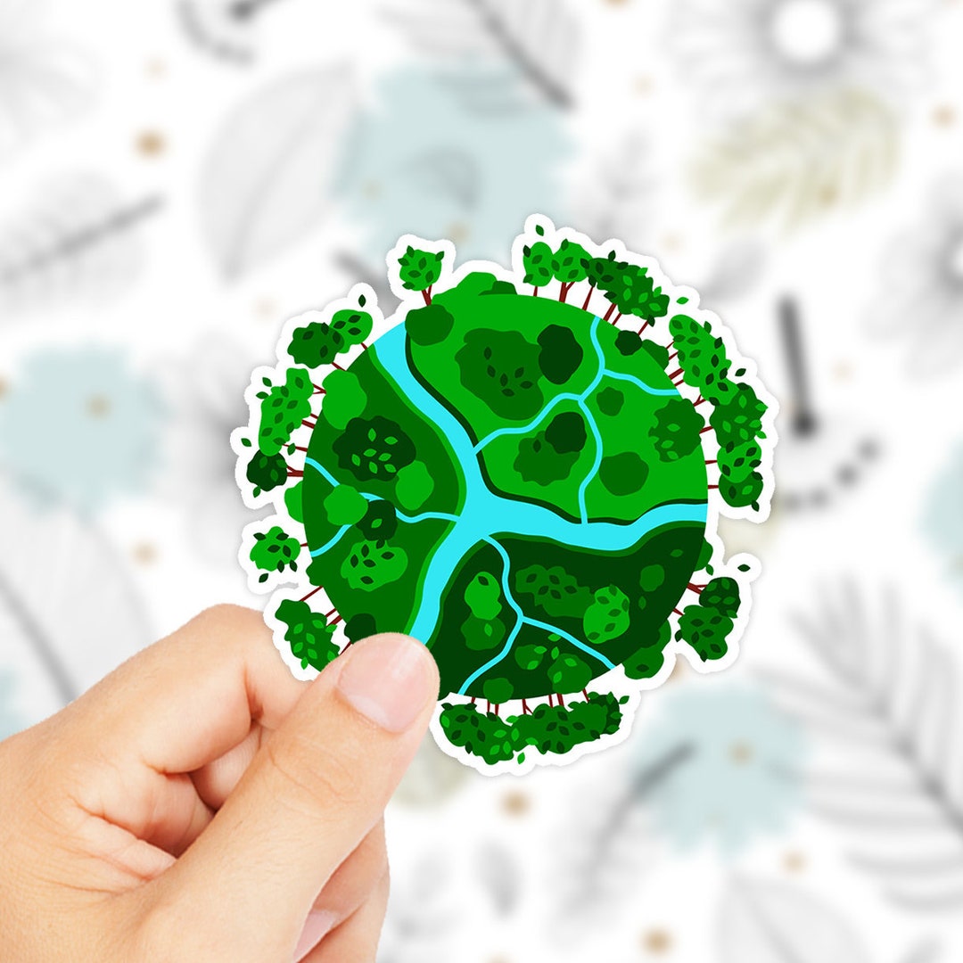 Earth Sticker - Etsy