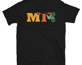 MTB Shirt - Mountain Bike Shirt - Mountain Biking Shirt - Vintage / Retro Style - Mountain Biker Gift - Cool Bike Lover Gift