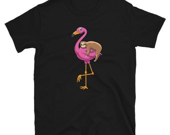 Camisa Divertida Perezosa - Camisa Flamingo - Regalo Amante Perezoso - Regalo Flamingo Lover - Lindo Regalos Flamingo - Camisa Amante Perezoso - Ideas de Regalos