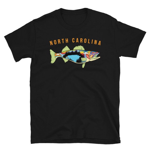 North Carolina Fishing Shirt, Walleye Fisherman Shirt, Walleye Fishing  Shirt, Walleye Fish Shirt, Gift for Fisherman, Gift for Fishermen 