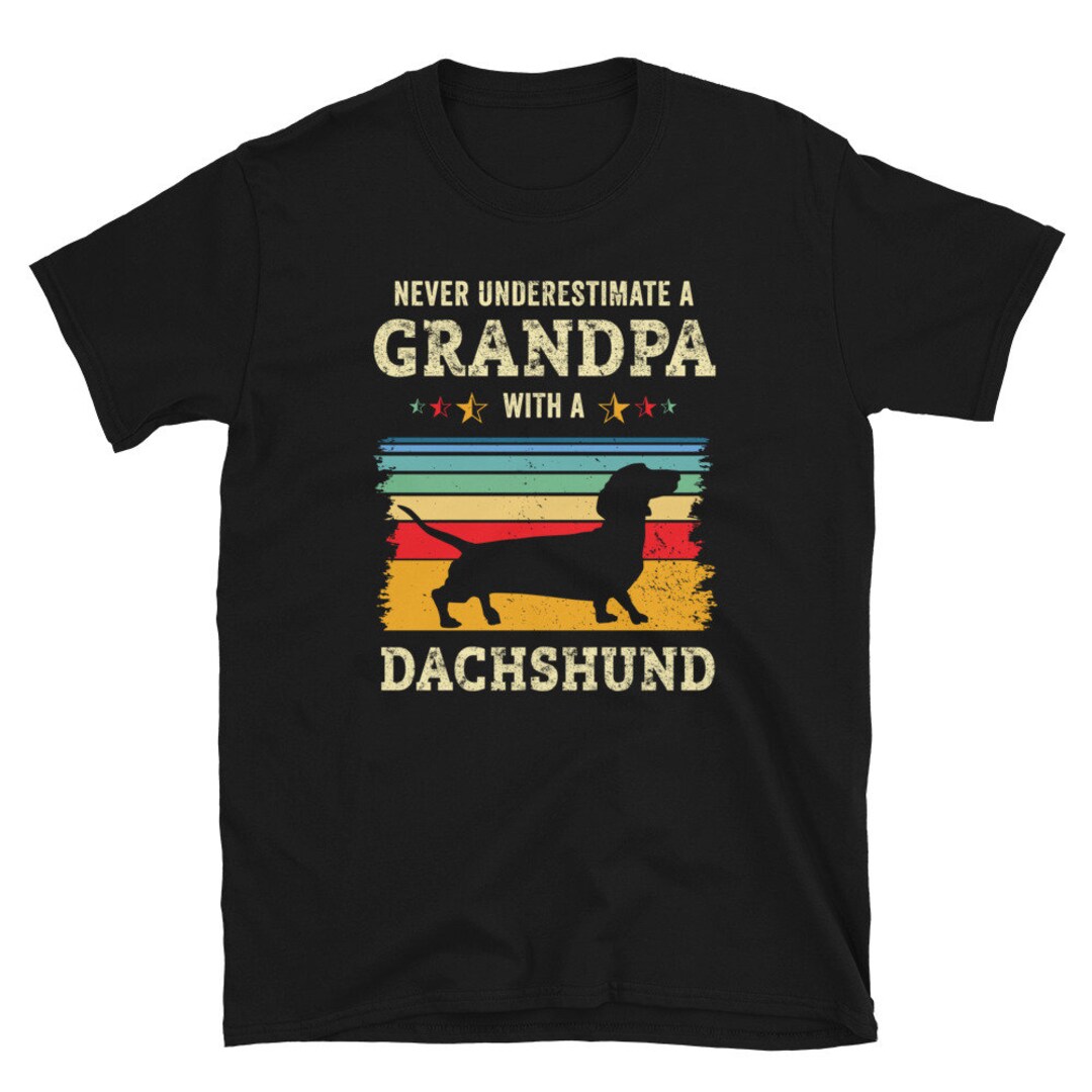 Wiener Dog Grandpa Shirt Dachshund Grandpa Shirt Weiner Dog Etsy UK