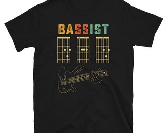 Bassist Dad Shirt - Guitar Chords Shirt - Fathers Day Gift Idea - Guitarist Dad Shirt - Bass Player Gifts - Bass Player Shirt