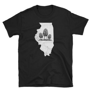 Illinois Morel Hunter Shirt - Morel Mushroom Shirt - Foraging - Mushroom Picking - Mushroom Hunting Mycologist Shirt - Mycology Shirt