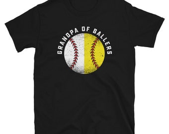 Grandpa of Ballers - Baseball Grandpa, Softball Grandpa, Grandson, Granddaughter, Support the Team Design
