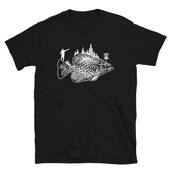 Crappie Fishing Disc Golf Shirt, Fisherman Shirt, Disc Golfer