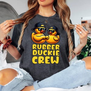 Matching Rubber Duckie Crew Shirt, Hip Hop Rubber Ducky Shirt, Rubber Ducks Theme Birthday Party Shirts, Cool Rubber Duck Squad Shirts