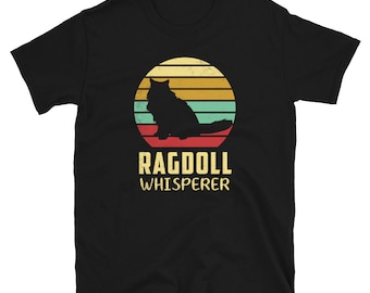 Vintage Inspired Cute Ragdoll Cat Lover T Shirt Gift | Retro Ragdoll Shirt | Pet Owner, Cat Mom