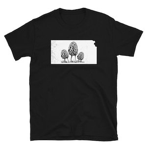 Kansas Morel Hunter Shirt - Morel Mushroom Shirt - Foraging - Mushroom Picking - Mushroom Hunting Mycologist Shirt - Mycology Shirt