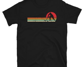 Retro Hockey T Shirt - Vintage Hockey Player Gifts - Field Hockey Shirt - Ice Hockey Tee - Hockey Lover Gift Idea