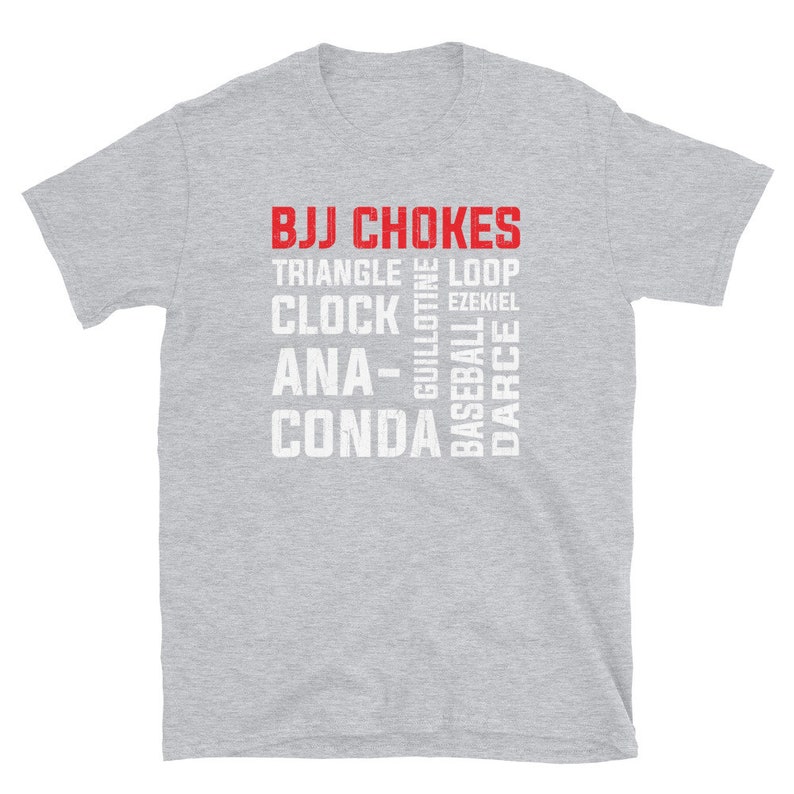 Brazilian Jiu Jitsu Chokes Tshirt Submission Martial Arts Etsy