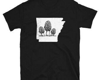Arkansas Morel Hunter Shirt - Morel Mushroom Shirt - Foraging - Mushroom Picking - Mushroom Hunting Mycologist Shirt - Mycology Shirt