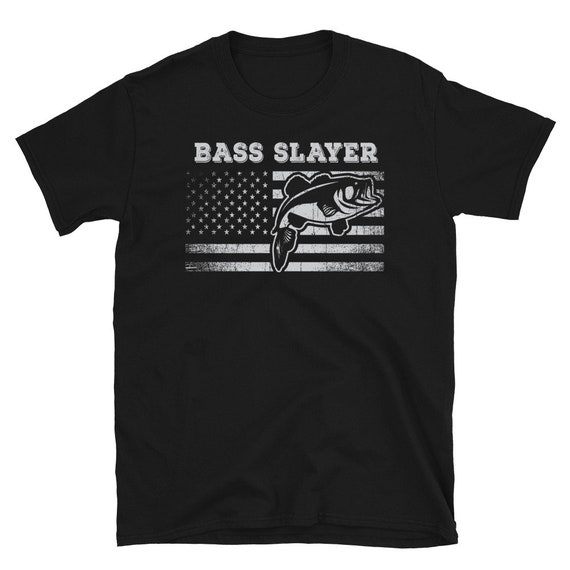 American Flag Bass Fishing Shirt, Bass Slayer T Shirt, Bass Fisherman  Tshirt, Vintage Fishing Shirt, Largemouth Bass Fishermen Gifts, Cool -   Canada